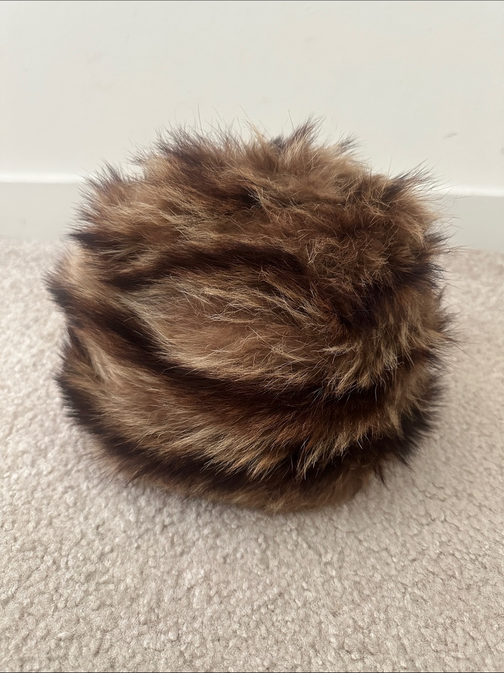 Fur Hat - Brown Tones